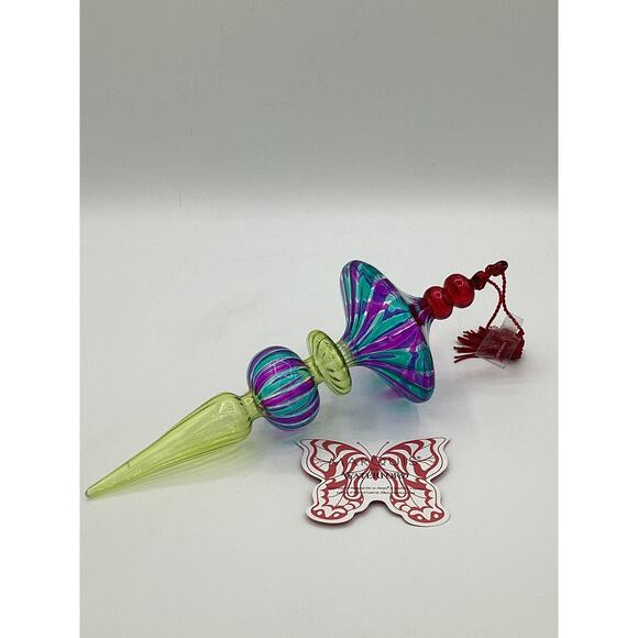 Waterford Marqui Crystal Carnival Fresco Colored Ornament New - Picture 1 of 9